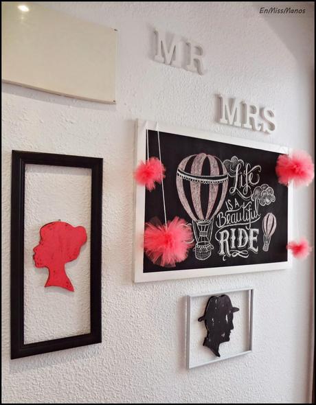 Silueta de hombre + pared del recibidor