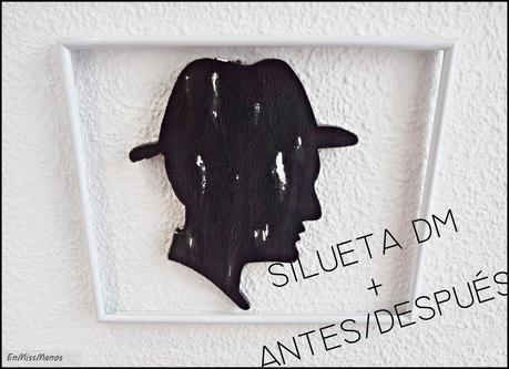 Silueta de hombre + pared del recibidor