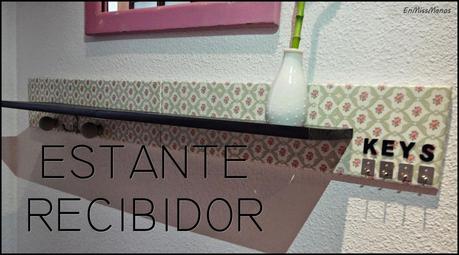 Leja para el recibidor y bombillas de cemento