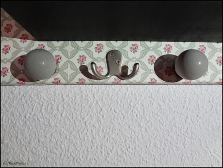 Leja para el recibidor y bombillas de cemento