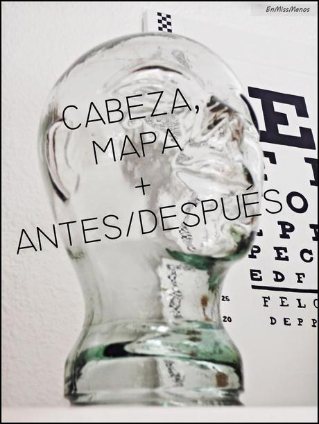 Cabeza de vidrio y 1 pared del salón