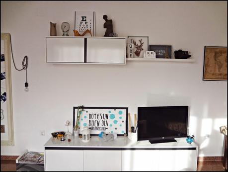 Cabeza de vidrio y 1 pared del salón