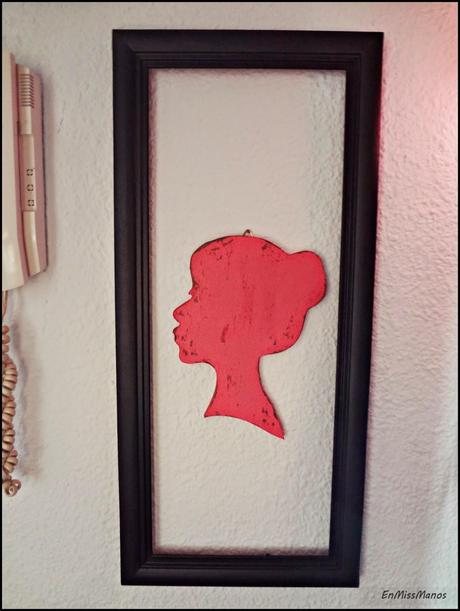 Cuadro pizarra con pompones