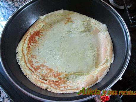 PANCAKES DE ESPINACAS Y CHAMPIÑONES
