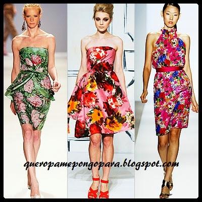vestidos con flores