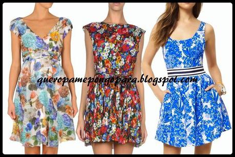 modelos de vestido floreado