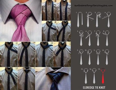 MODA - COMO HACER UN NUDO DE CORBATA ELDREDGE - Eldredge tie knot