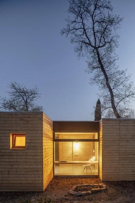 Más madera: casa modular y sostenible de Alventosa Morell Arquitectes. 6 casa GG