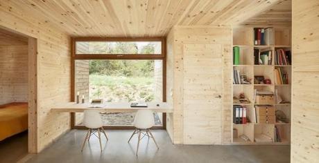 Más madera: casa modular y sostenible de Alventosa Morell Arquitectes. 11 casa GG