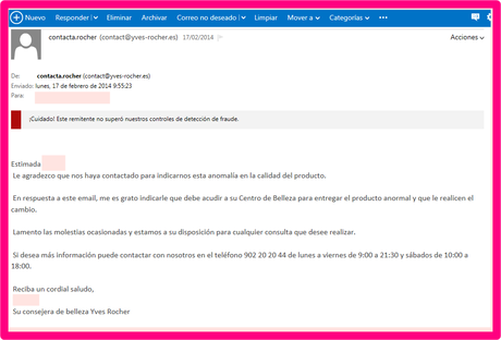 Cómo perder a una clienta después de más de diez años de fidelidad + Razonamiento: ¿merecen la pena los 2x1 de Yves Rocher?