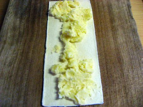 RULO DE PATATA RELLENO, CON CEREZAS