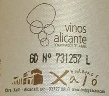 Vall de Xaló Mistela 2013, de Bodegas Xaló