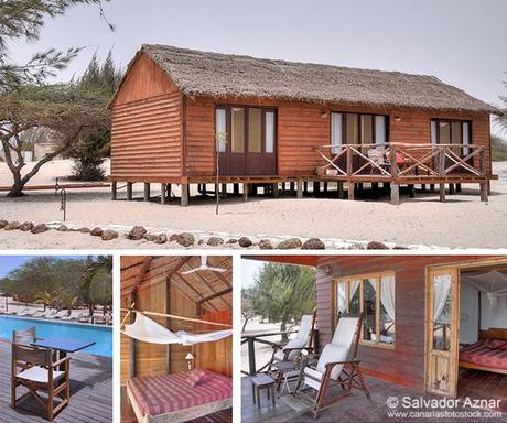 Un campamento entre el oceano y la sabana