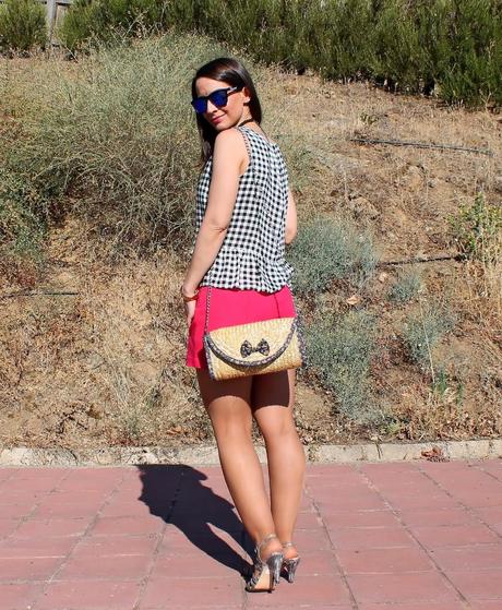 Cuadros vichy y fucsia...