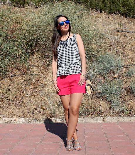 Cuadros vichy y fucsia...