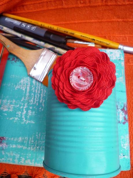 Organizador con latas