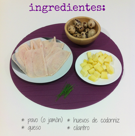 receta: mis tulipas de jamón y huevo