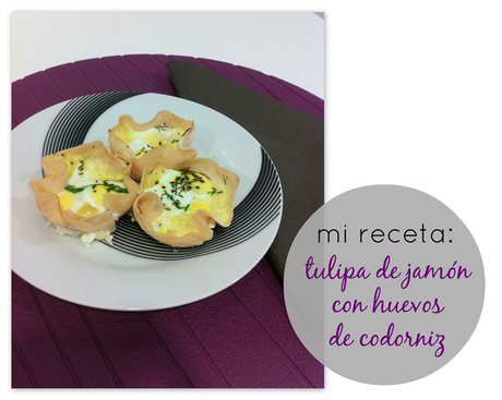 receta: mis tulipas de jamón y huevo