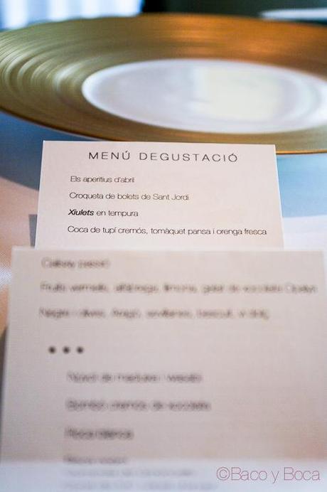 menu degustacion Sant Pol Carme Ruscalleda