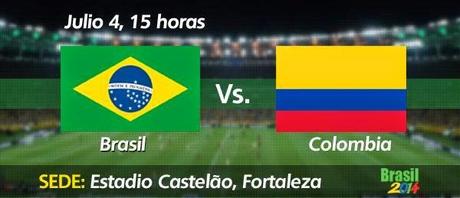 Partido Brasil vs Colombia Cuartos de Final