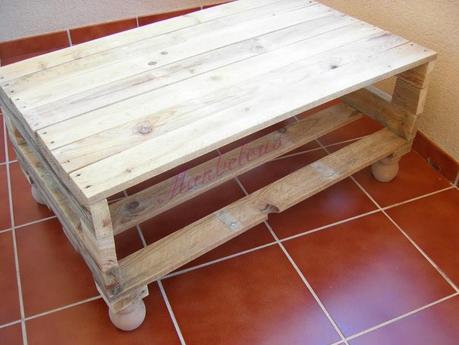 DIY mesa de centro con palés reciclados diferente