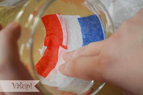 DIY - Tarros de cristal decorados con papel de seda