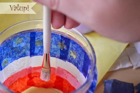 DIY - Tarros de cristal decorados con papel de seda