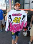 Aleix Espargaró con su camiseta de fan