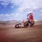 Nico Terol entrenando para el próximo GP