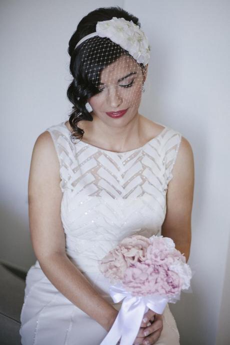 BODA DE CAROLINA: UN RAMO DE NOVIA EN DOS COLORES Ramo de novia de peonías confeccionado por Blanca Blanco