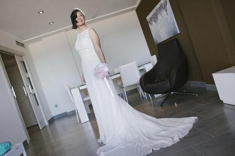 BODA DE CAROLINA: UN RAMO DE NOVIA EN DOS COLORES Ramo de novia de peonías confeccionado por Blanca Blanco