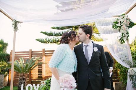 BODA DE CAROLINA: UN RAMO DE NOVIA EN DOS COLORES Ramo de novia de peonías confeccionado por Blanca Blanco