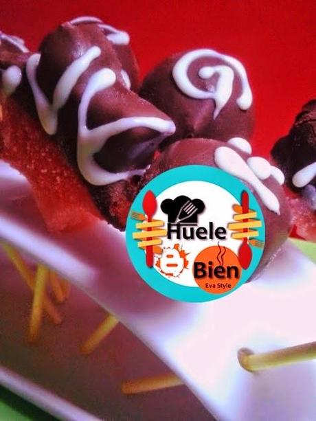 Pops de sandía y chocolate