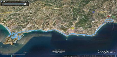 Ruta por la costa Granaina, corriendo por Almuñecar.