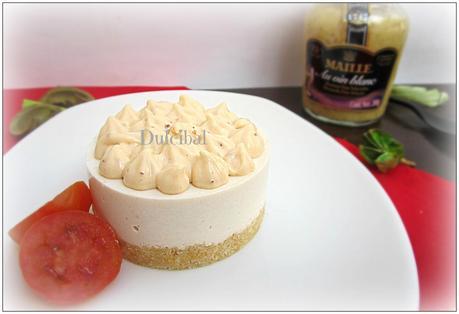 MINI-CHEESECAKE DE ATÚN CON MAYONESA DE MOSTAZA