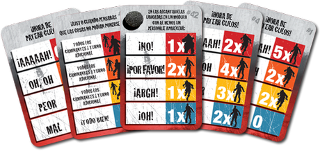 Cartas de aparición de zombis de Zombicide