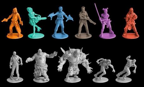 Supervivientes y zombis de Zombicide