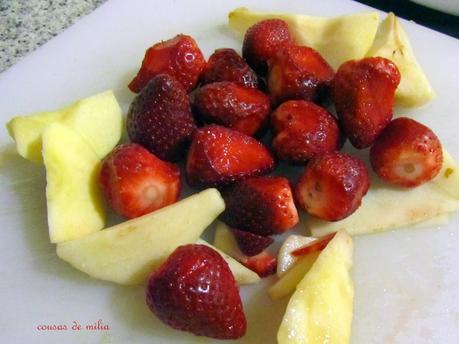Pastel de fruta y ágar ágar