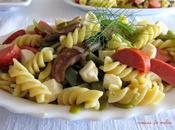 Espirales salchichas setas