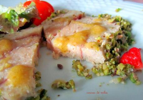 Pastel de pollo y jamón para el BBSS (TRX  / T / microndas)