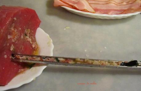 Redondo de ternera mechado