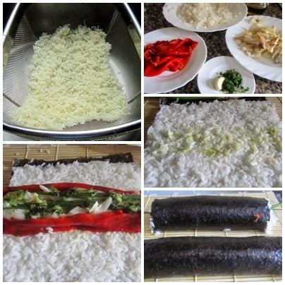 Makisushi de bacalao