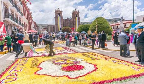 alfombras de flores Puno