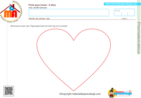 01 prematematica 2 años - color rojo 1