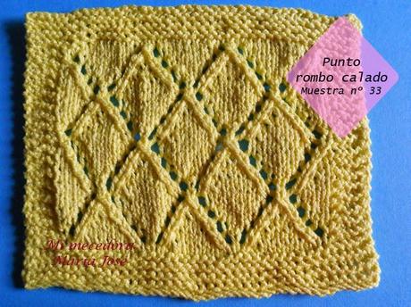 0033.- Punto rombo calado