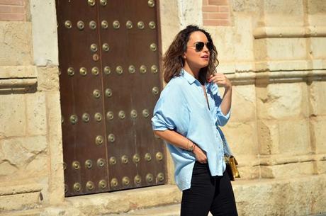 Outfit | Blue shirt