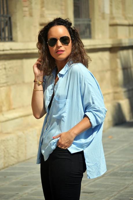 Outfit | Blue shirt Outfit | Blue shirt