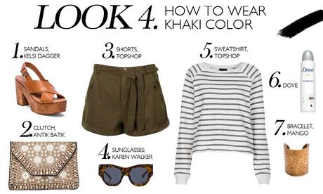 How to wear khaki color - Paperblog
