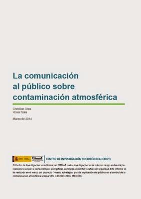 CISOT-CIEMAT: La comunicación al público sobre contaminación atmosférica