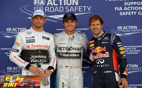 RESUMEN DE LA POLE POSITION DEL GP DE GRAN BRETAÑA 2014 - ROSBERG DOMINA EN CASA DE HAMILTON